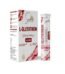 SkinRhythm L-Glutathione 500mg effervescent tablet and packaging in pina colada flavour, enriched with Vitamin C and E for skin brightening and antioxidant support; marketed as Glutone tablet.